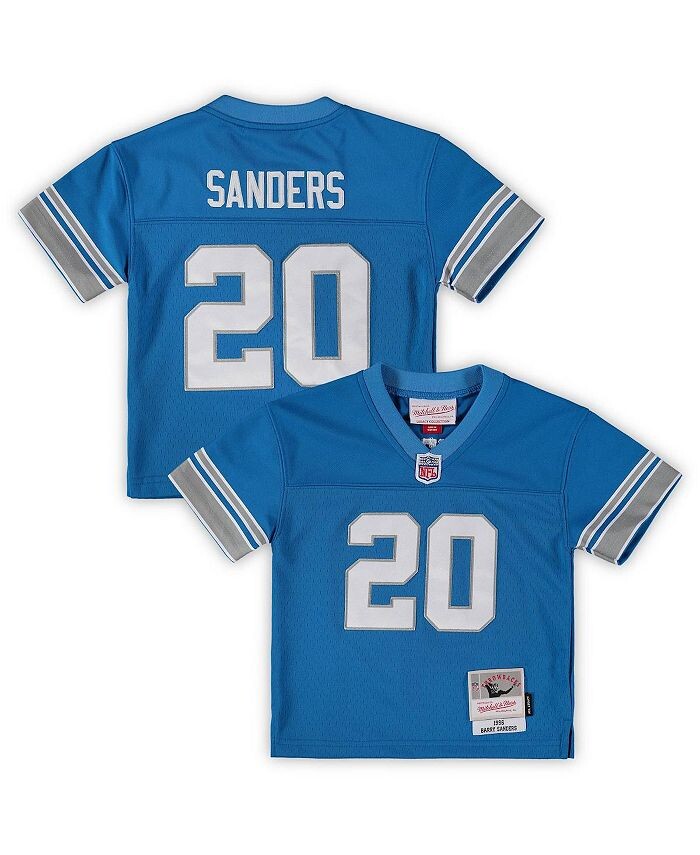 Джерси для новорожденных Barry Sanders Blue Detroit Lions 1996, вышедшая на пенсию Legacy Джерси Mitchell & Ness, синий
Джерси для новорожденных Barry Sanders Blue Detroit Lions 1996, вышедшая на пенсию Legacy Джерси Mitchell & Ness, синий