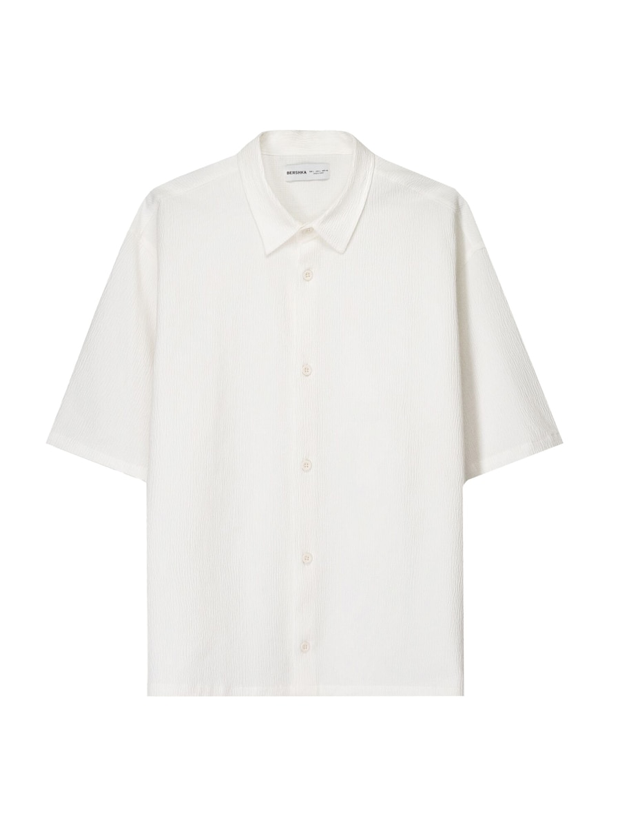 Рубашка на пуговицах Comfort fit Bershka, от белого
Рубашка на пуговицах Comfort fit Bershka, от белого