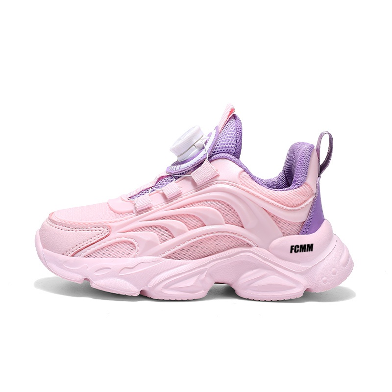 Баскетбольные кроссовки с низким верхом, противоскользящие, с амортизацией и защитой от ударов, детские FCMM, розовый 
Баскетбольные кроссовки с низким верхом, противоскользящие, с амортизацией и защитой от ударов, детские FCMM, розовый