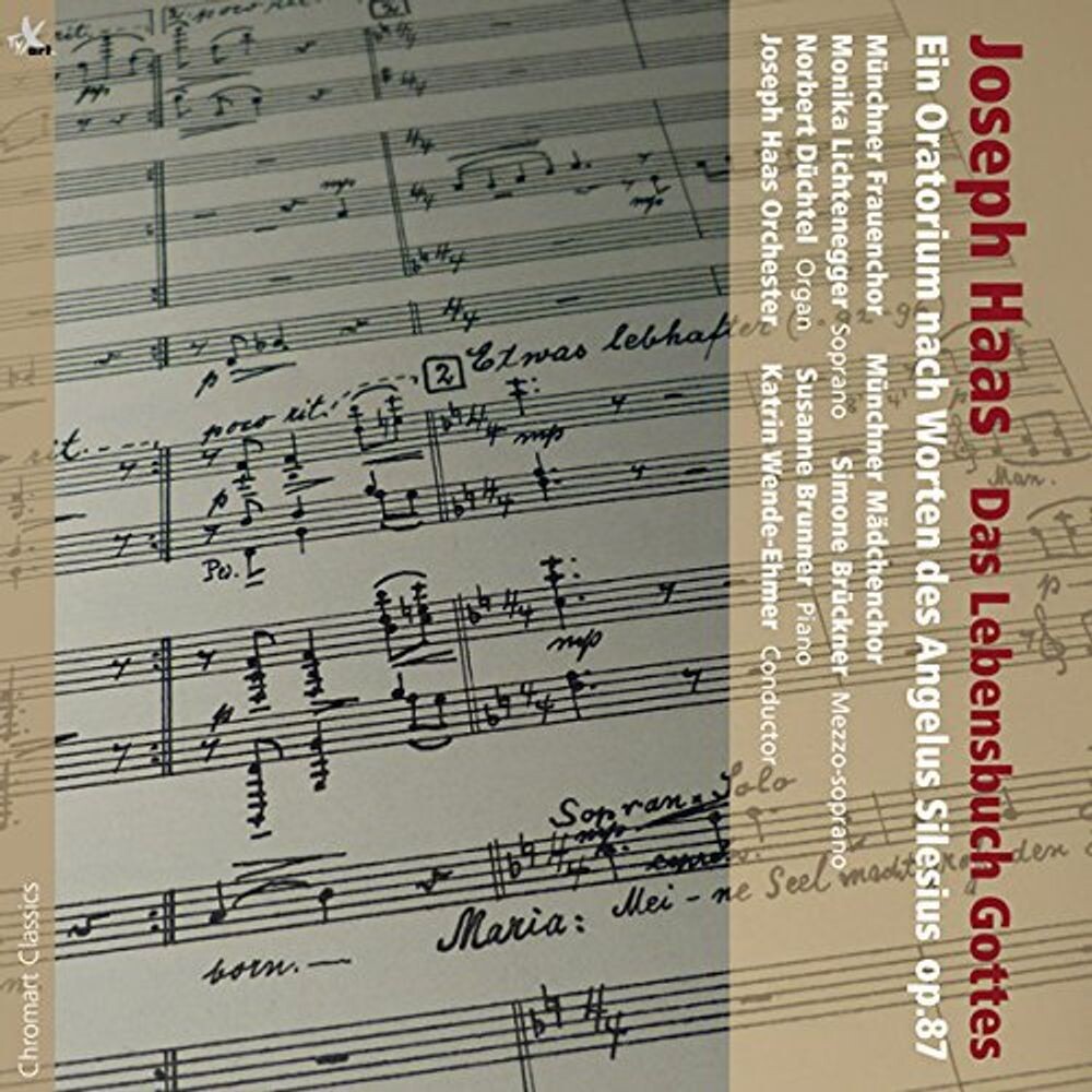Диск CD Haas: Das Lebensbuch Gottes (God's Book Of Life) (Version for Women's Choir) - Joseph Haas, Katrin Wende-Ehmer, Joseph Haas Orchester, Münchner Frauenchor 
Диск CD Haas: Das Lebensbuch Gottes (God's Book Of Life) (Version for Women's Choir) - Joseph Haas, Katrin Wende-Ehmer, Joseph Haas Orchester, Münchner Frauenchor