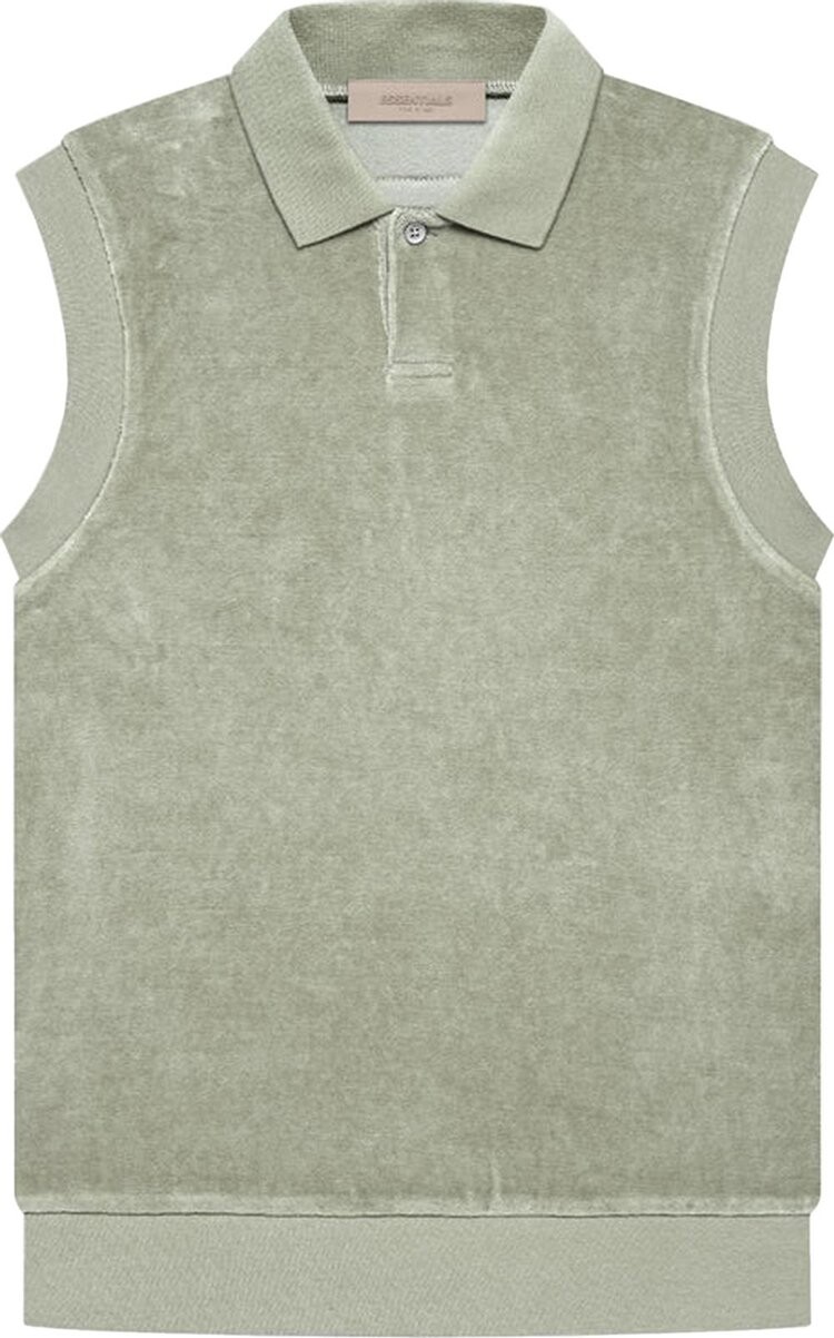 Поло Fear of God Essentials Velour Sleeveless Polo 'Seafoam', зеленый
Поло Fear of God Essentials Velour Sleeveless Polo 'Seafoam', зеленый