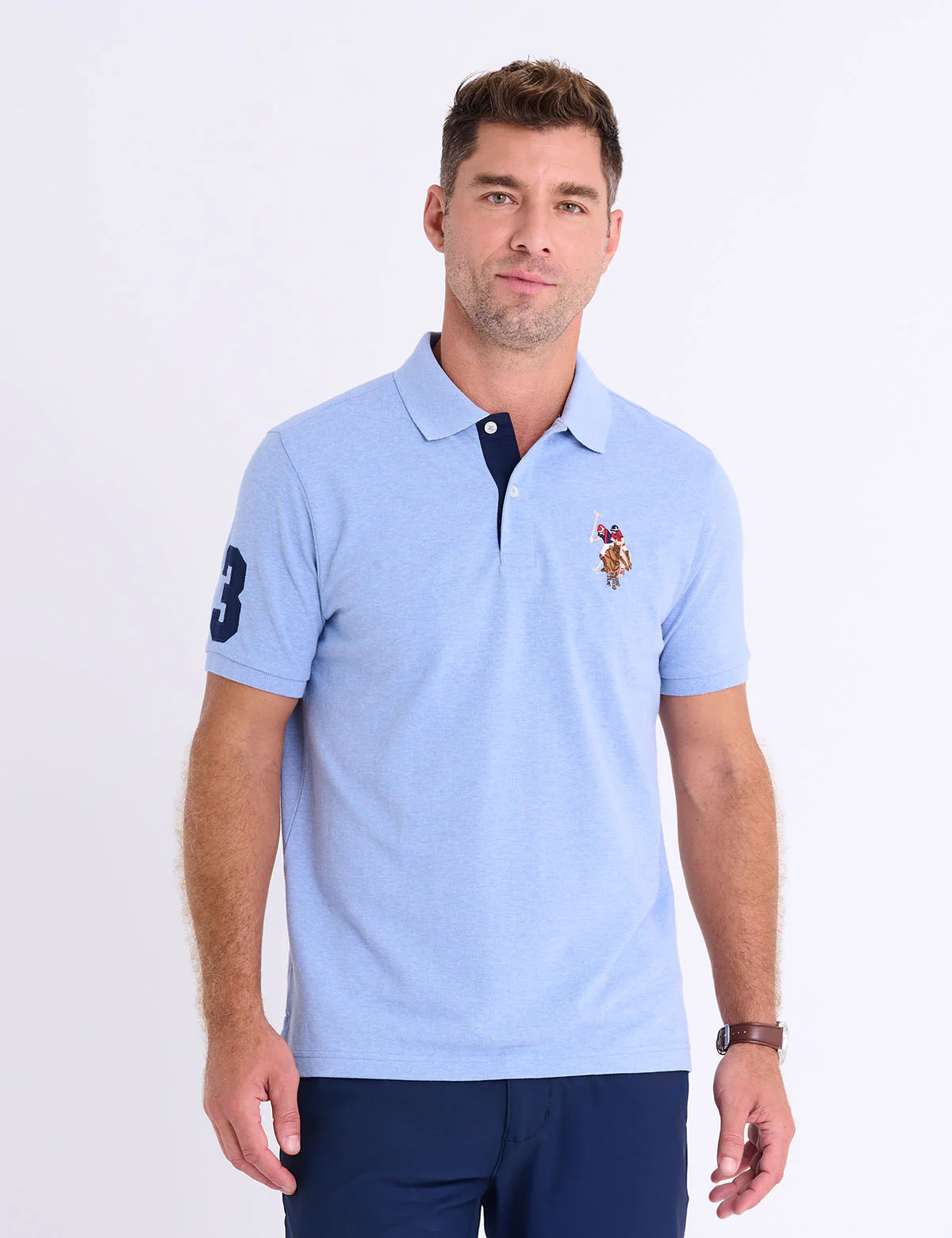 Футболка поло U.S. Polo Assn. Multi Color Big Logo Solid, светло-синий
Футболка поло U.S. Polo Assn. Multi Color Big Logo Solid, светло-синий