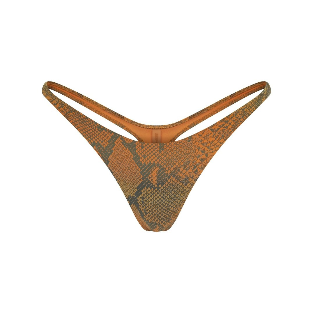 Купальник SKIMS Signature Swim Thong Bikini, коричневый/зеленый
Купальник SKIMS Signature Swim Thong Bikini, коричневый/зеленый