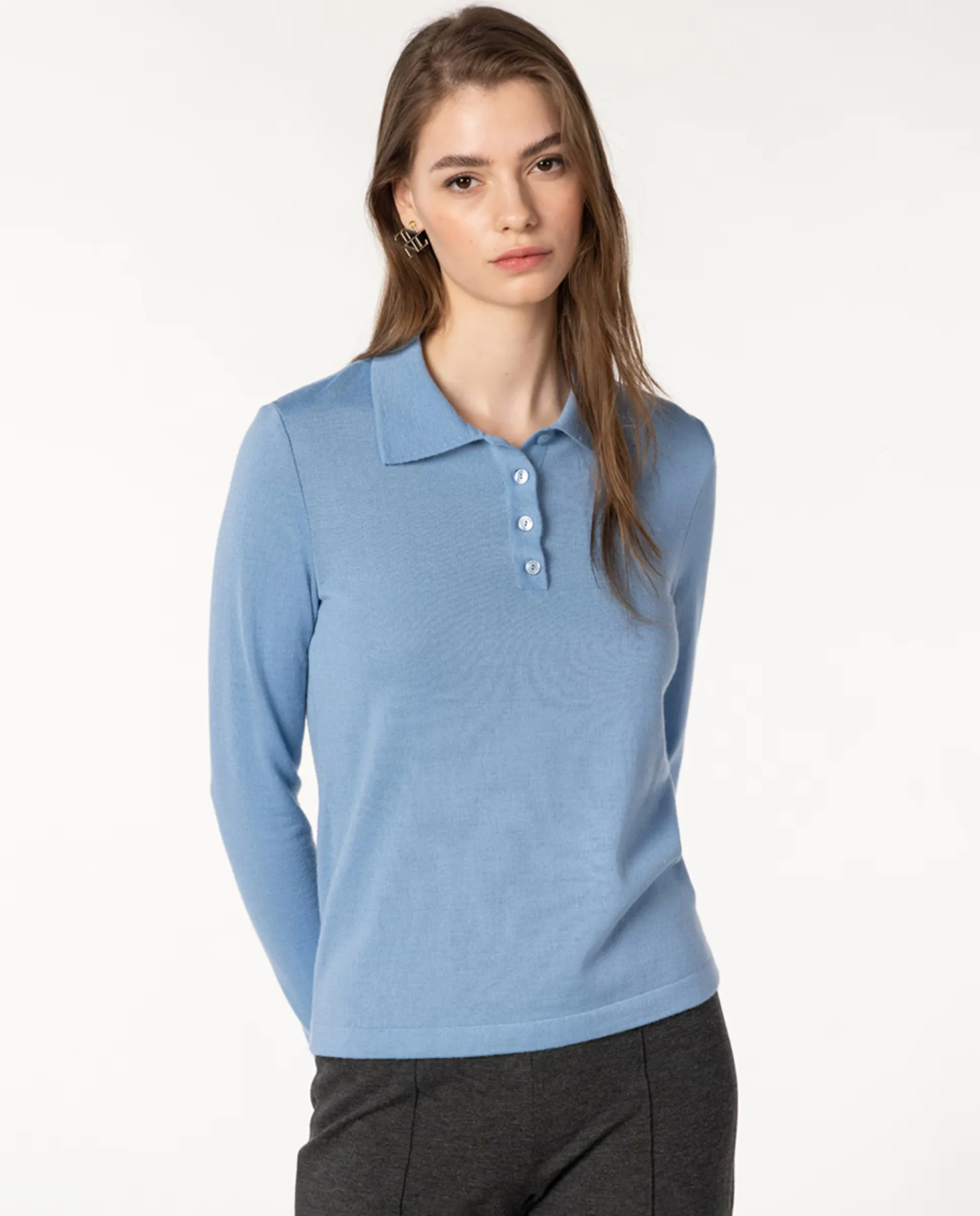 Женский однотонный джемпер с длинным рукавом Naulover, светло-голубой
Женский однотонный джемпер с длинным рукавом Naulover, светло-голубой