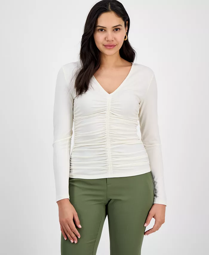 Женский топ с драпировкой на груди I.N.C. International Concepts, коричневый/бежевый
Женский топ с драпировкой на груди I.N.C. International Concepts, коричневый/бежевый