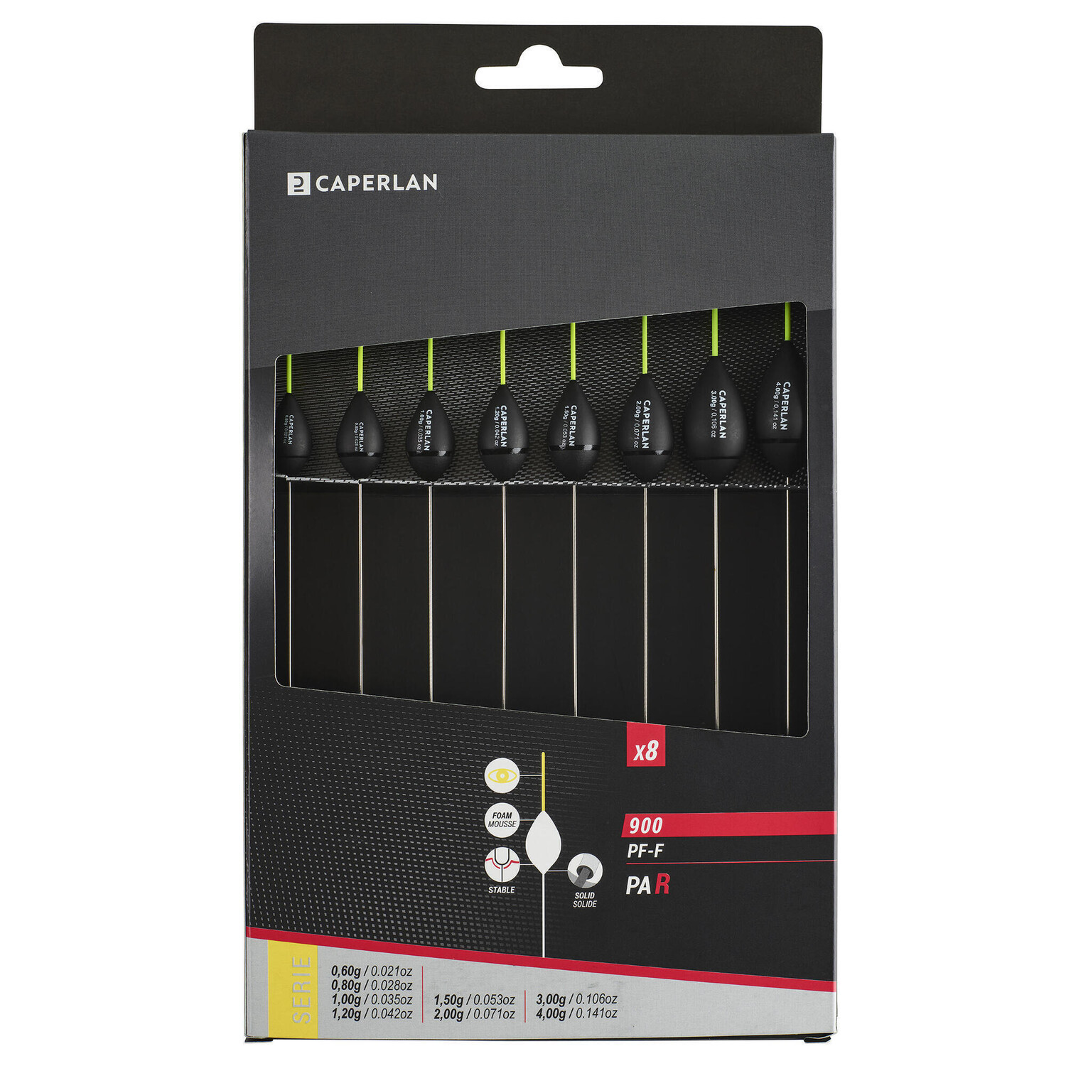Поплавковый набор PF-F900 R, желтые антенны, 8 шт. CAPERLAN, черный/неоново-желтый
Поплавковый набор PF-F900 R, желтые антенны, 8 шт. CAPERLAN, черный/неоново-желтый