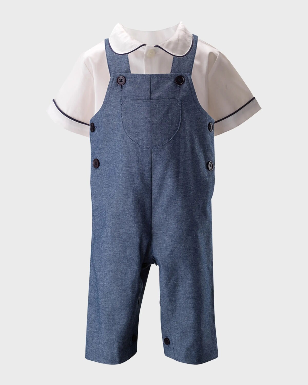 Комплект комбинезона и рубашки из шамбре для мальчика, размер 6-24 м Rachel Riley, цвет Navy
Комплект комбинезона и рубашки из шамбре для мальчика, размер 6-24 м Rachel Riley, цвет Navy