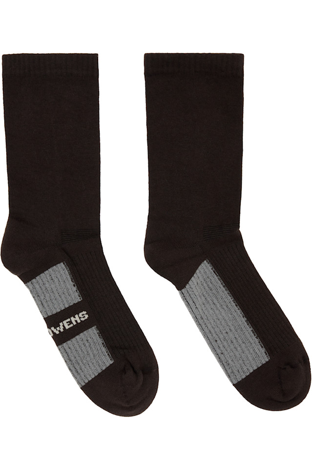 Rick Owens Серые конкорданские блестящие носки
Rick Owens Серые конкорданские блестящие носки