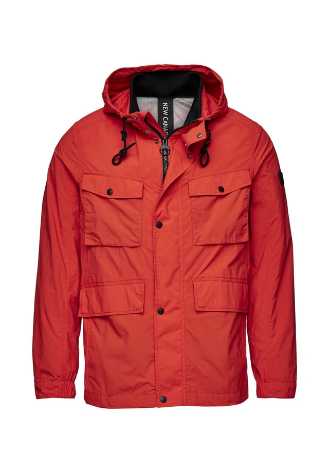 Летняя куртка из хлопчатобумажной ткани с воротником-стойкой. New Canadian, оранжевый
Летняя куртка из хлопчатобумажной ткани с воротником-стойкой. New Canadian, оранжевый