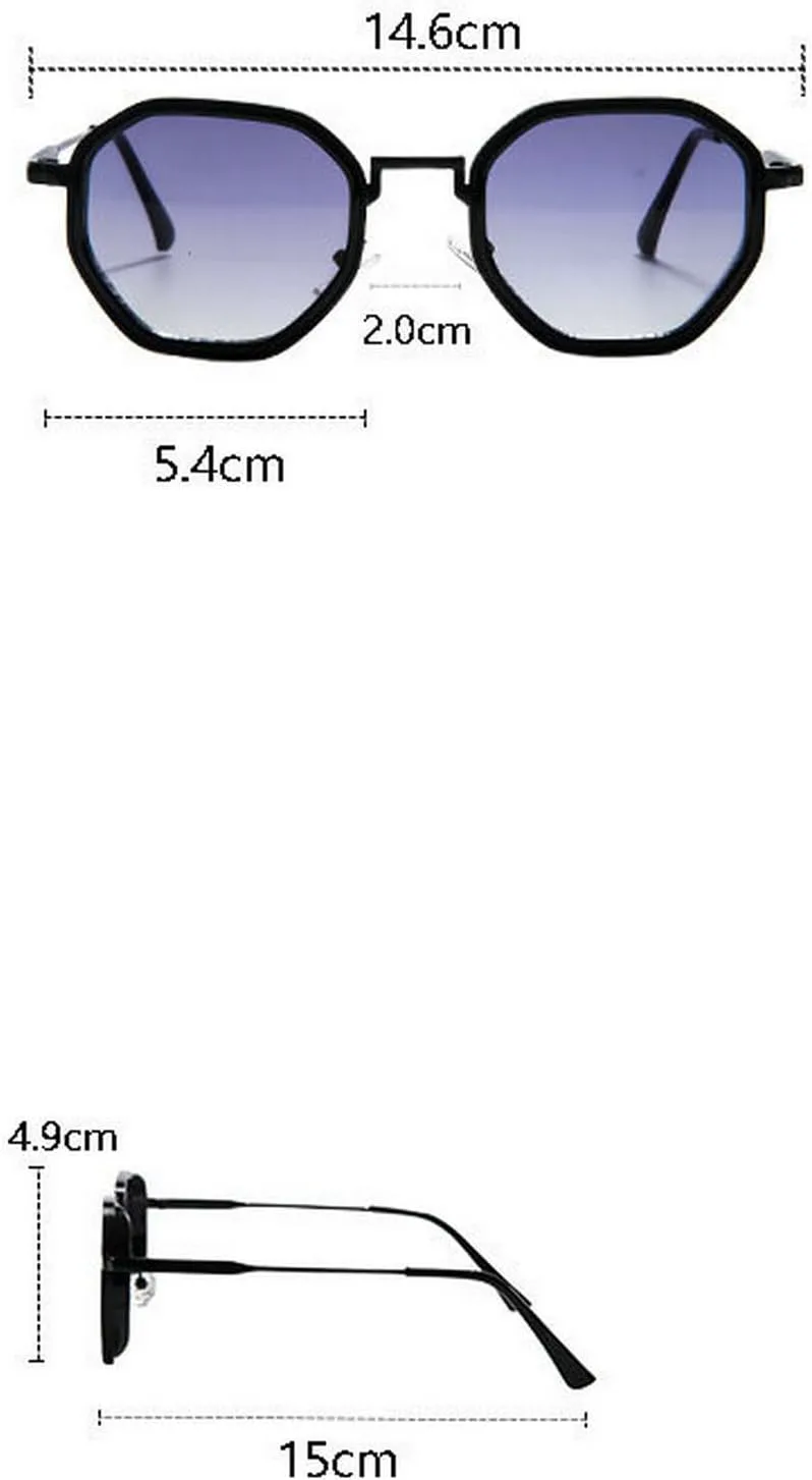Винтажные многоугольные солнцезащитные очки для женщин 2025 года, современная мода, восьмиугольные очки с черными линзами и золотой окантовкой mincl, Gold Black
Винтажные многоугольные солнцезащитные очки для женщин 2025 года, современная мода, восьмиугольные очки с черными линзами и золотой окантовкой mincl, Gold Black