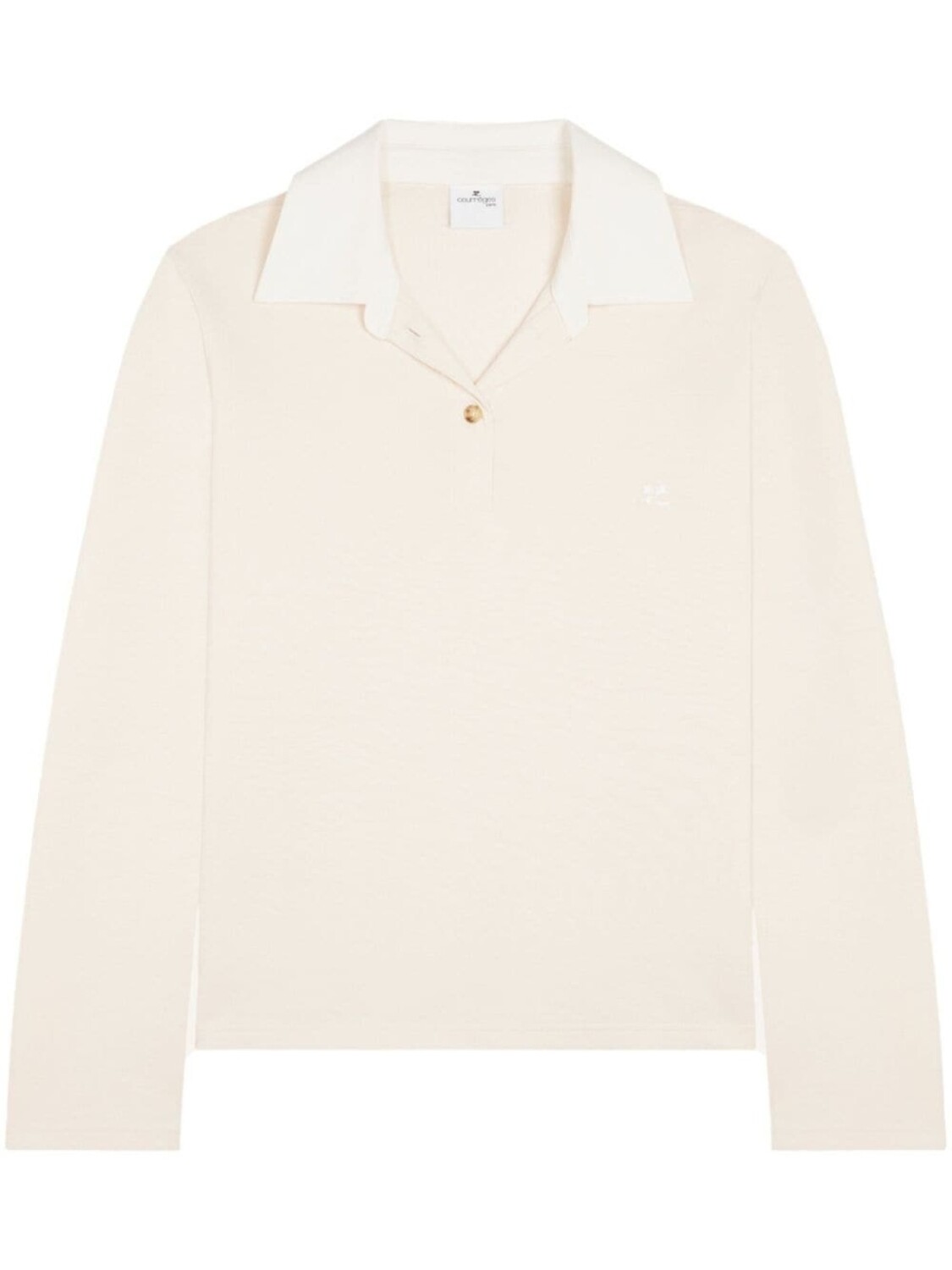 Courrèges рубашка поло с контрастной отделкой, белый
Courrèges рубашка поло с контрастной отделкой, белый
