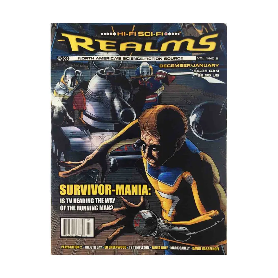 Журнал Vol. 1, #2 "Reality TV, Playstation 2", Realms Magazine - North American Science Fiction Source
Журнал Vol. 1, #2 "Reality TV, Playstation 2", Realms Magazine - North American Science Fiction Source
