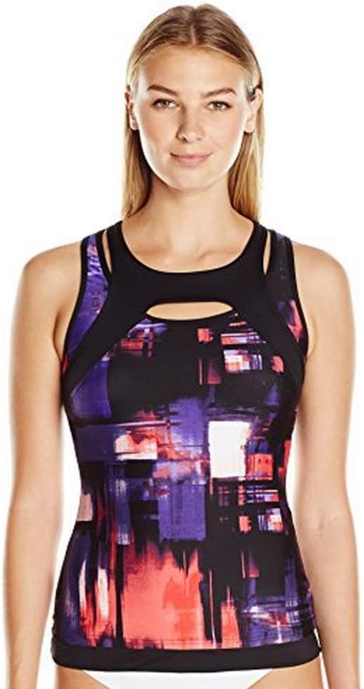 Женский спортивный топ-танкини Calvin Klein Overlay, Mulberry/Techno Creamsicle
Женский спортивный топ-танкини Calvin Klein Overlay, Mulberry/Techno Creamsicle