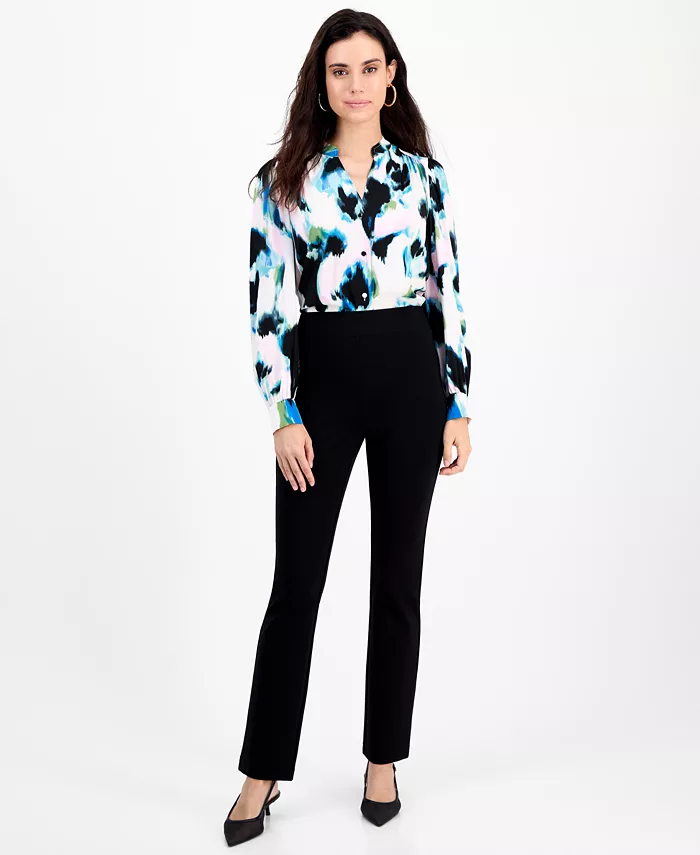 Узкие брюки Petite с высокой талией, прямого покроя I.N.C. International Concepts, черный
Узкие брюки Petite с высокой талией, прямого покроя I.N.C. International Concepts, черный