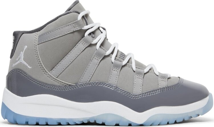 Кроссовки Air Jordan 11 Retro PS Cool Grey 2021, серый 
Кроссовки Air Jordan 11 Retro PS Cool Grey 2021, серый