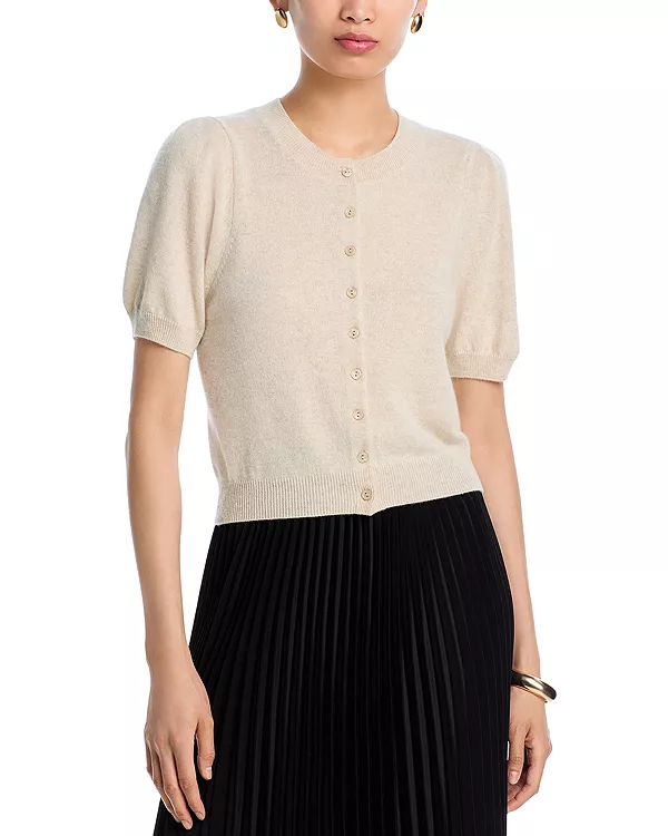 Эксклюзивный кардиган Aqua из 100% кашемира с короткими рукавами-фонариками. Aqua, бежевый
Эксклюзивный кардиган Aqua из 100% кашемира с короткими рукавами-фонариками. Aqua, бежевый