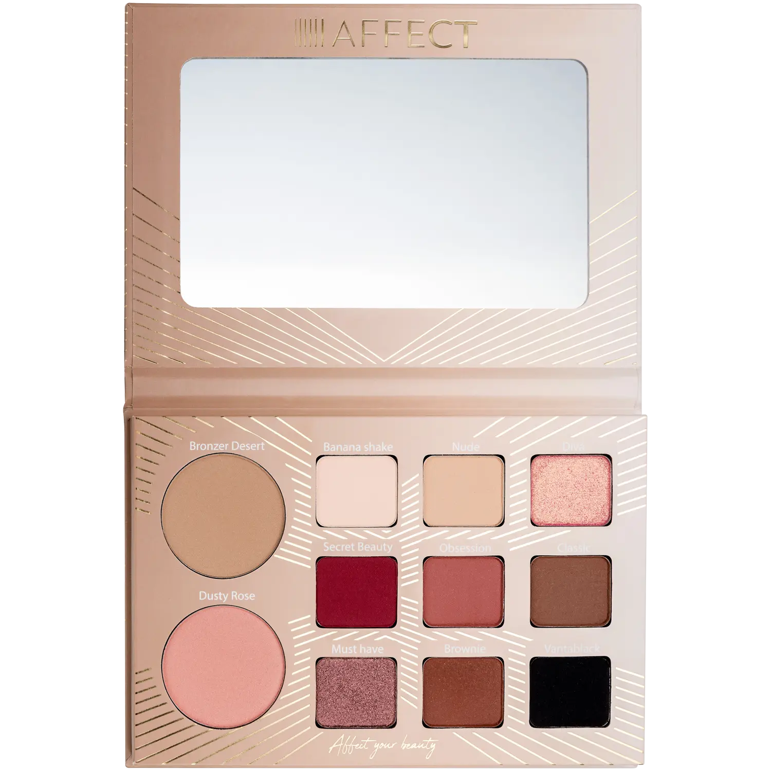 Affect палетка теней для век secret beauty, 20 г
Affect палетка теней для век secret beauty, 20 г