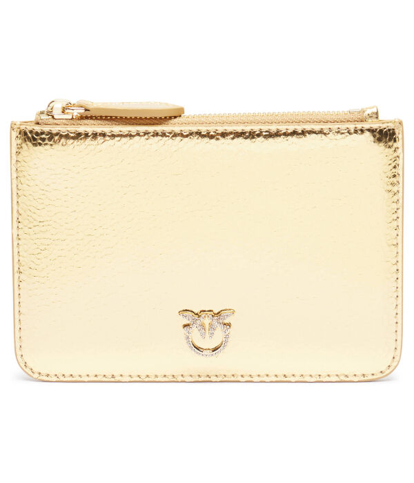 Кошелек женский Pinko кожаный на молнии, золотой
Кошелек женский Pinko кожаный на молнии, золотой