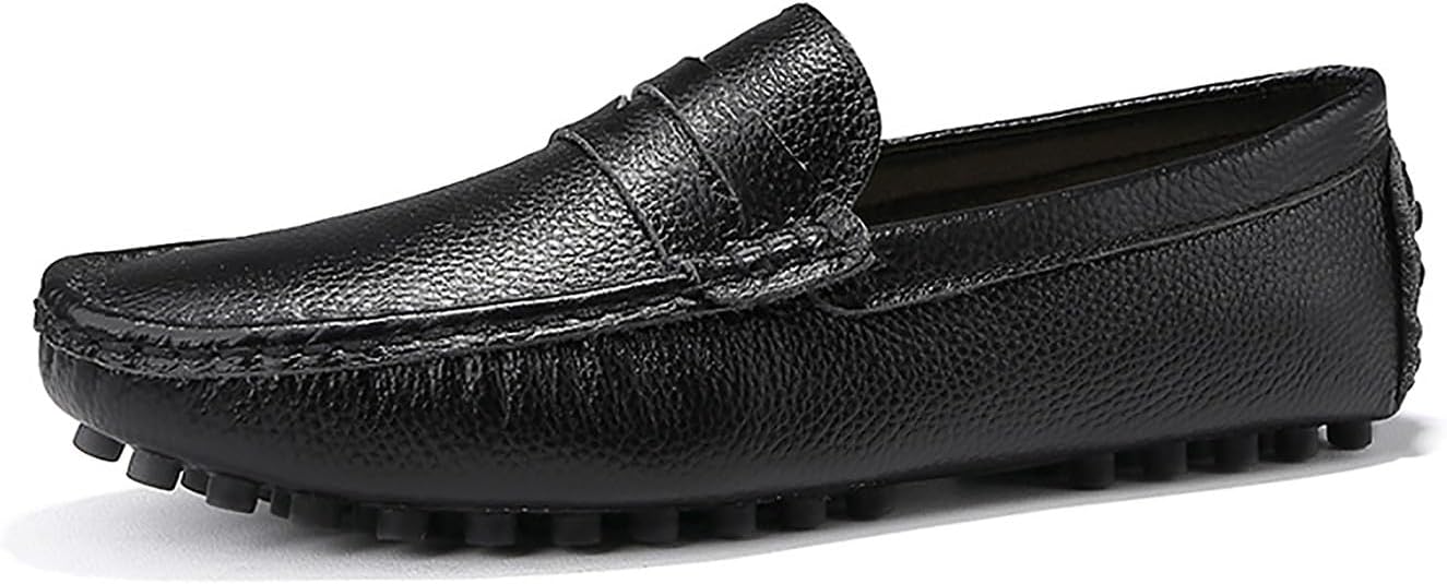 Мужские лоферы Santimon Loafers, повседневные кожаные слипоны, модные легкие туфли и прогулок для мужчин, черный
Мужские лоферы Santimon Loafers, повседневные кожаные слипоны, модные легкие туфли и прогулок для мужчин, черный