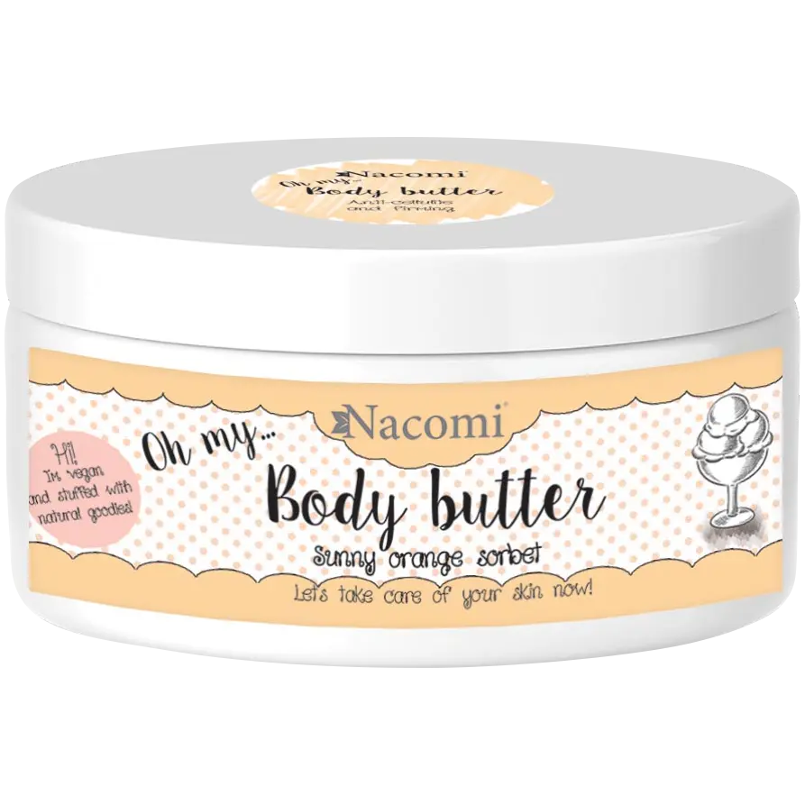 Nacomi Sunny Orange Sorbet масло для тела антицеллюлитное с ароматом апельсина, 100 мл
Nacomi Sunny Orange Sorbet масло для тела антицеллюлитное с ароматом апельсина, 100 мл