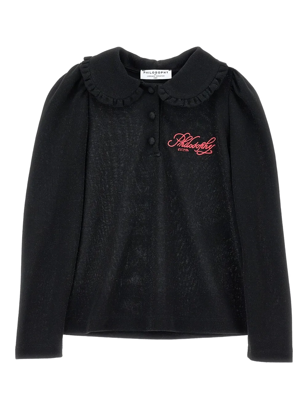 Рубашка поло с длинными рукавами и оборками Philosophy Di Lorenzo Serafini Kids, черный
Рубашка поло с длинными рукавами и оборками Philosophy Di Lorenzo Serafini Kids, черный