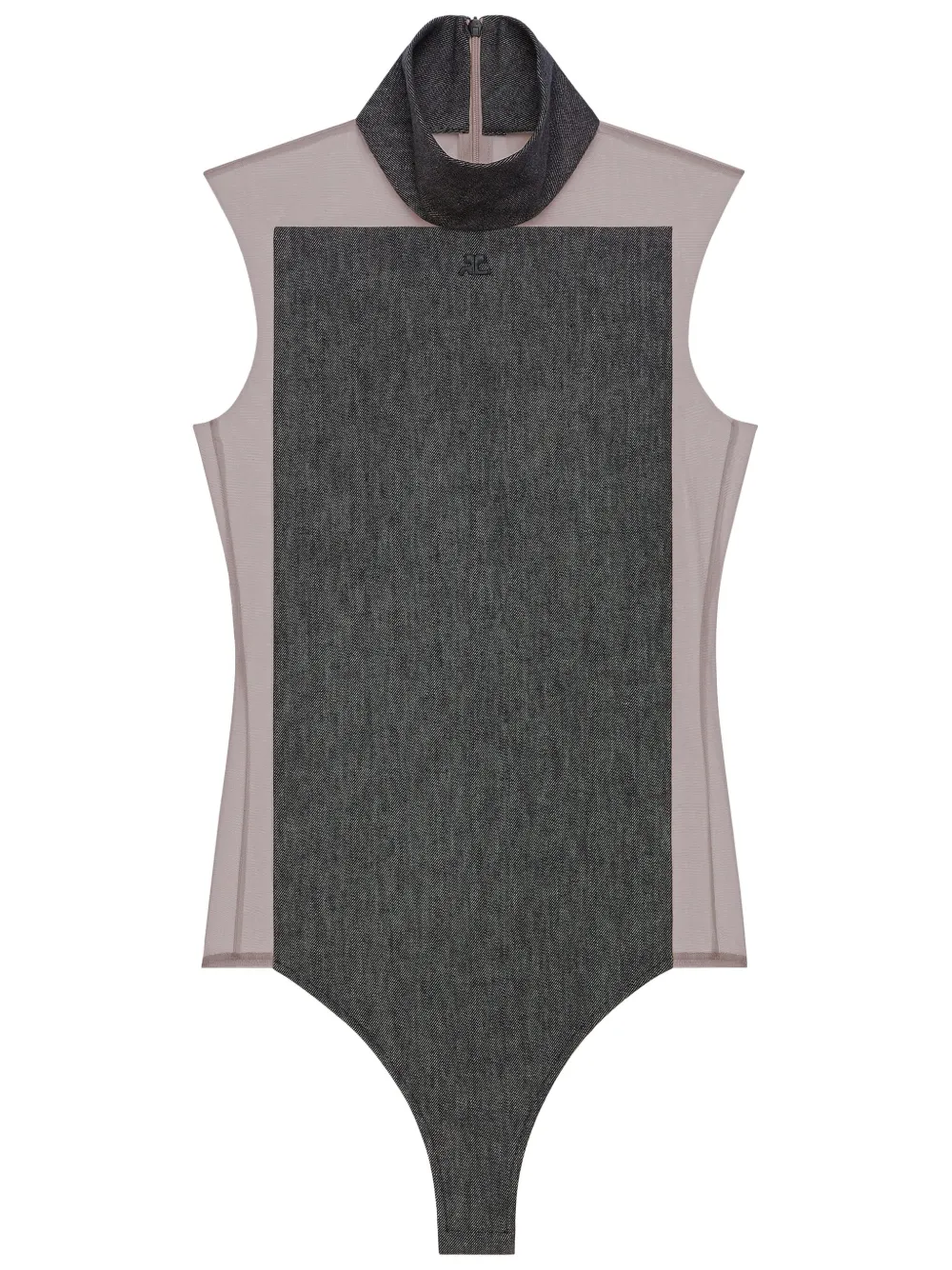 Боди illusion Courrèges, серый
Боди illusion Courrèges, серый