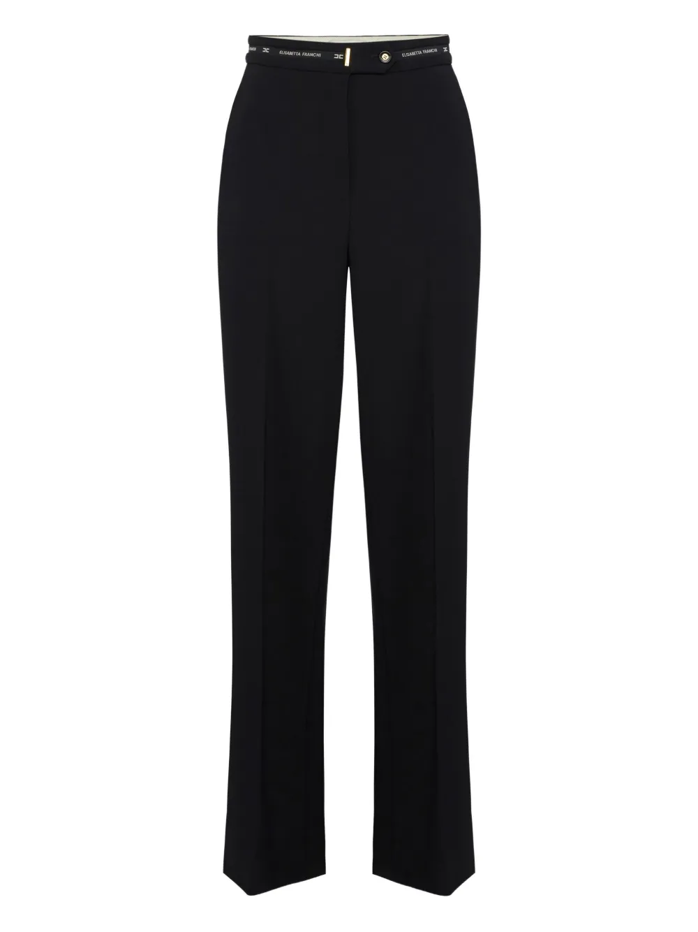 Прямые брюки Elisabetta Franchi, черный 
Прямые брюки Elisabetta Franchi, черный