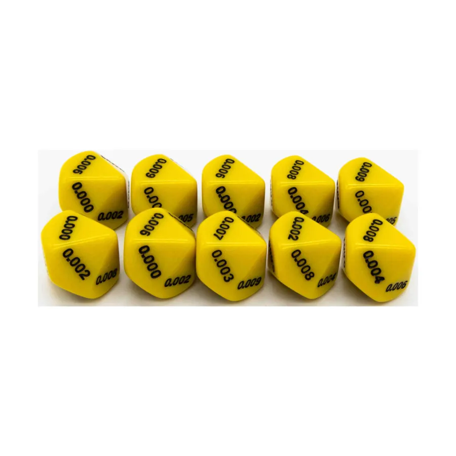 d10 Десятичные игральные кости — желтые с черным (тысячные) (10), Dice - Symbols, Functional & Unique Dice
d10 Десятичные игральные кости — желтые с черным (тысячные) (10), Dice - Symbols, Functional & Unique Dice