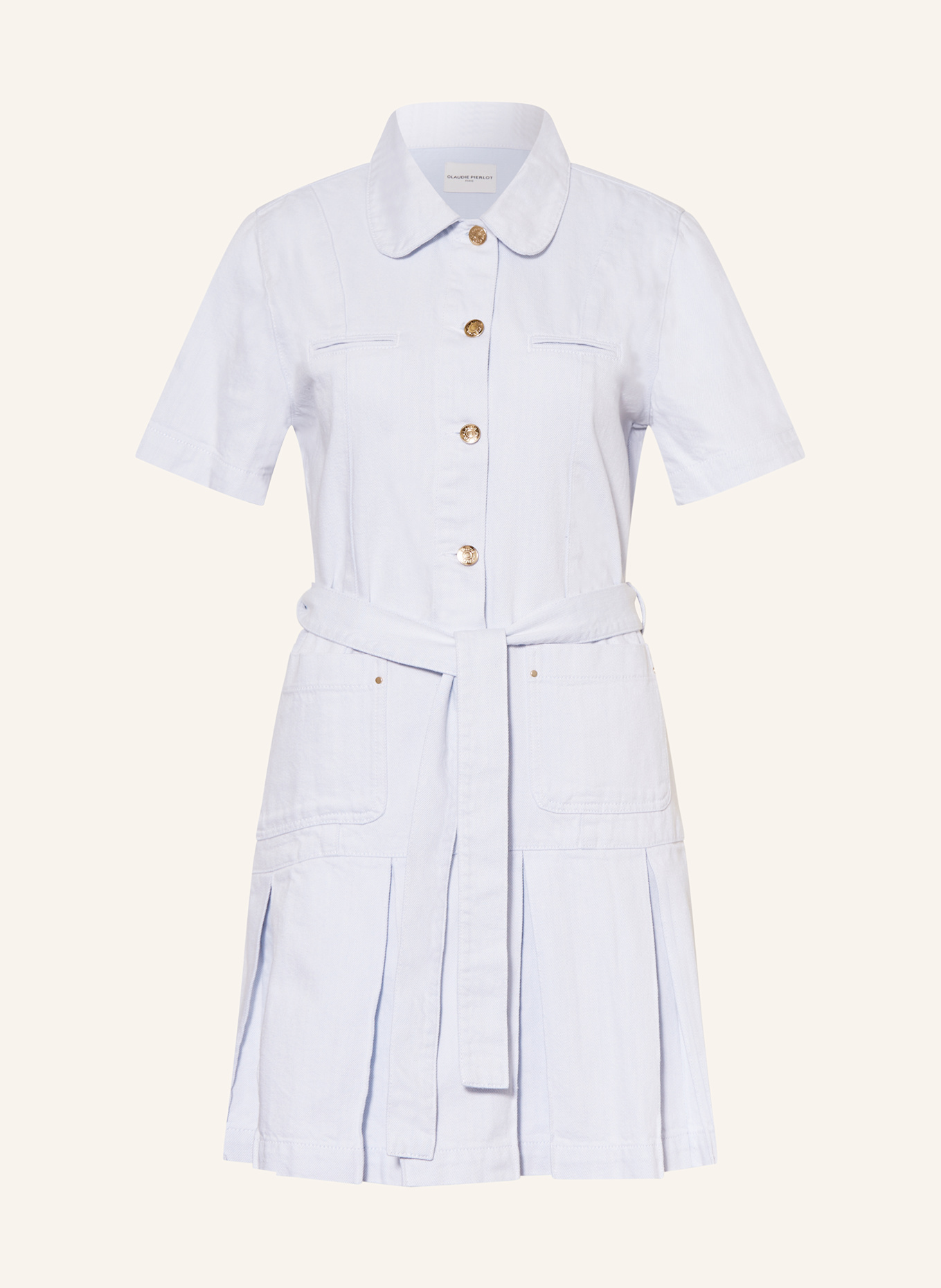 Джинсовое платье Claudie Pierlot, голубой 
Джинсовое платье Claudie Pierlot, голубой