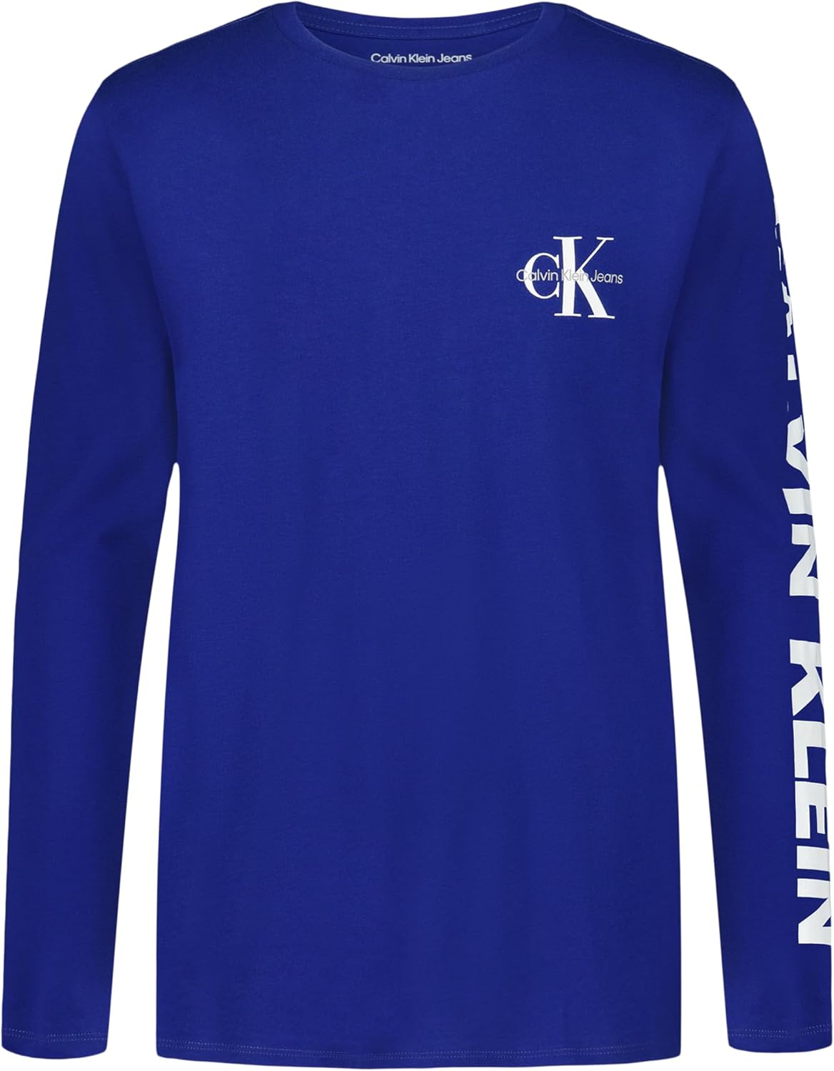 Футболка Calvin Klein Boys с длинным рукавом и круглым вырезом, мягкая, удобная, свободного кроя, Bold Sleeve Bellwether Blue, Синий, Футболка Calvin Klein Boys с длинным рукавом и круглым вырезом, мягкая, удобная, свободного кроя, Bold Sleeve Bellwether
Футболка Calvin Klein Boys с длинным рукавом и круглым вырезом, мягкая, удобная, свободного кроя, Bold Sleeve Bellwether Blue, Синий, Футболка Calvin Klein Boys с длинным рукавом и круглым вырезом, мягкая, удобная, свободного кроя, Bold Sleeve Bellwether