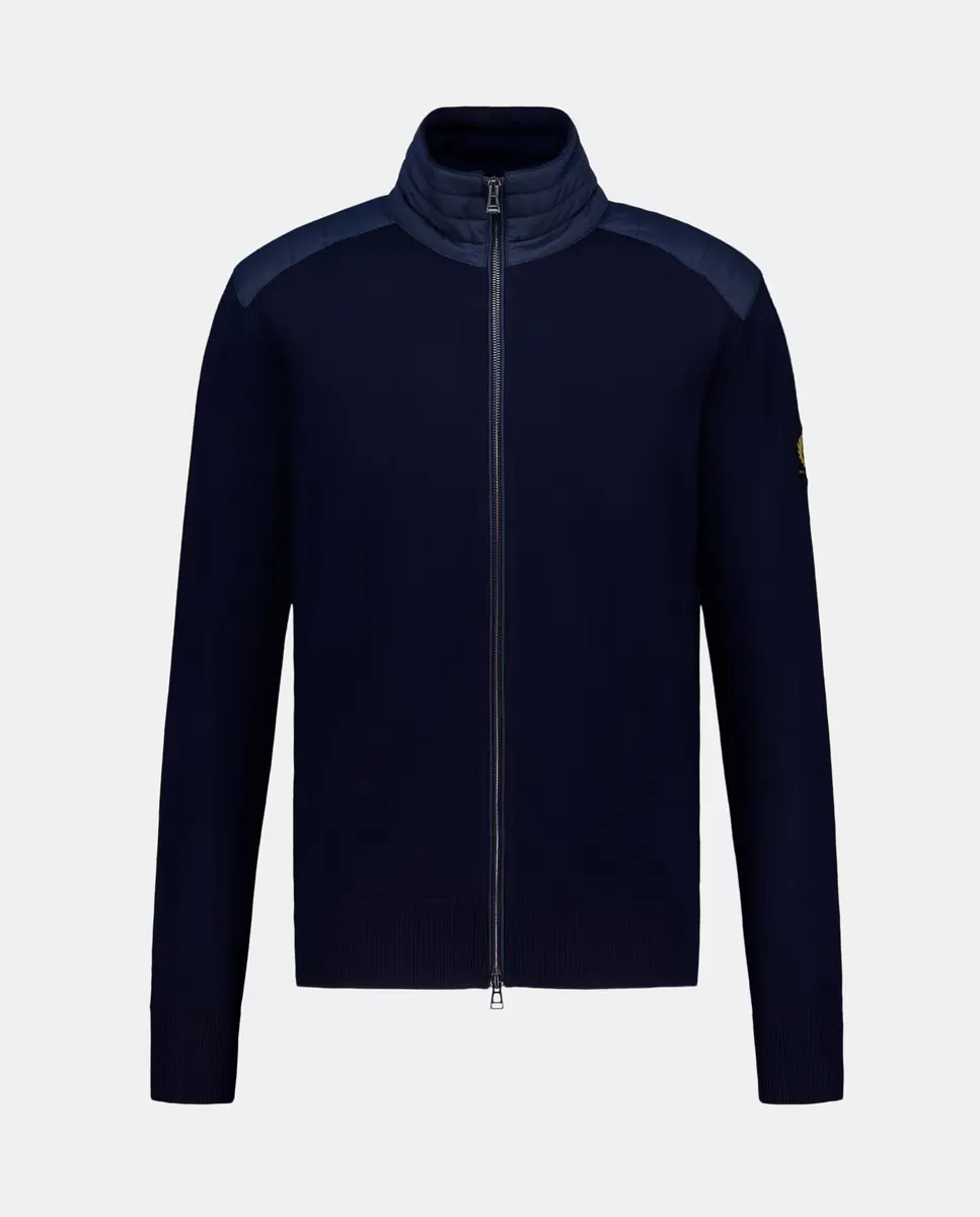 Мужская куртка с двойным тканевым воротником и нейлоновыми плечами Belstaff, темно-синий
Мужская куртка с двойным тканевым воротником и нейлоновыми плечами Belstaff, темно-синий