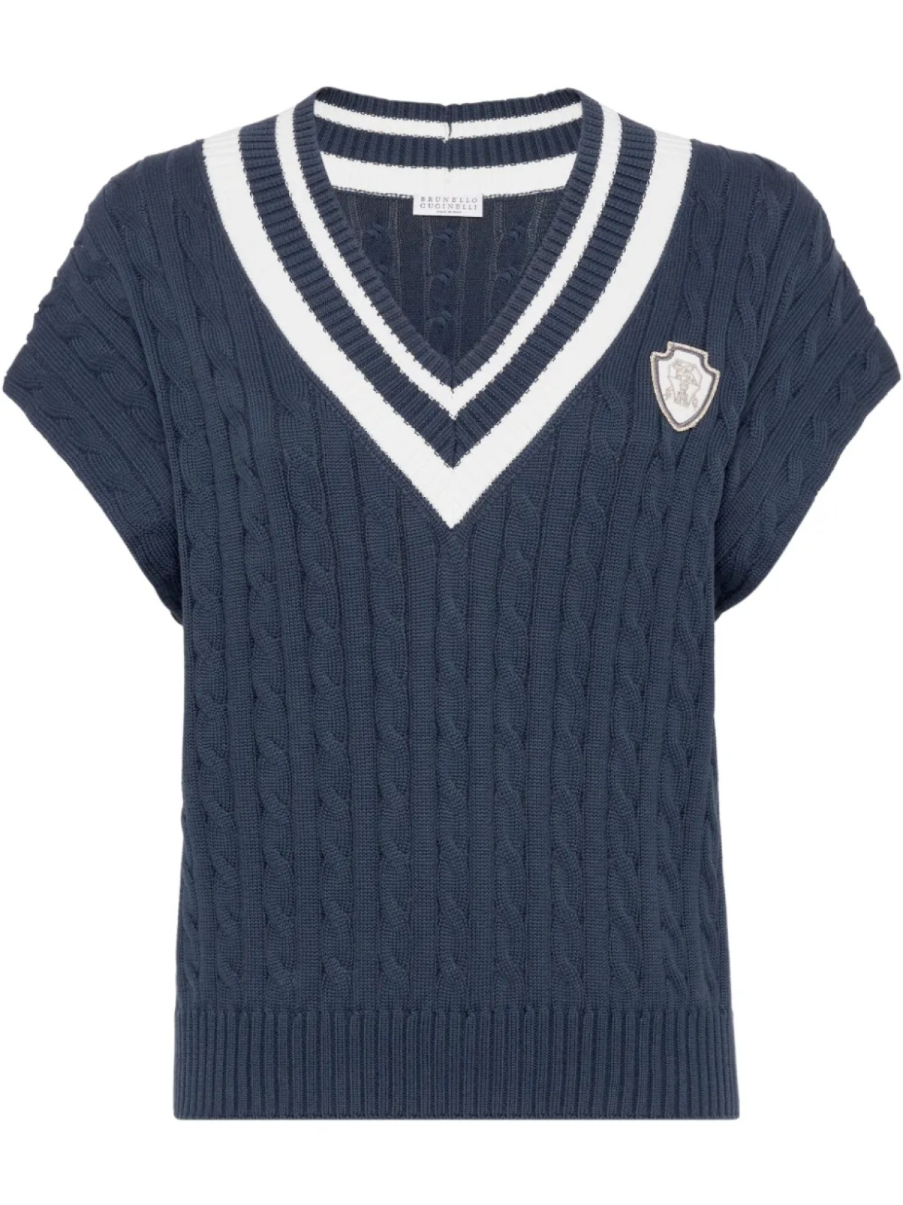 Топ без рукавов Brunello Cucinelli, синий
Топ без рукавов Brunello Cucinelli, синий