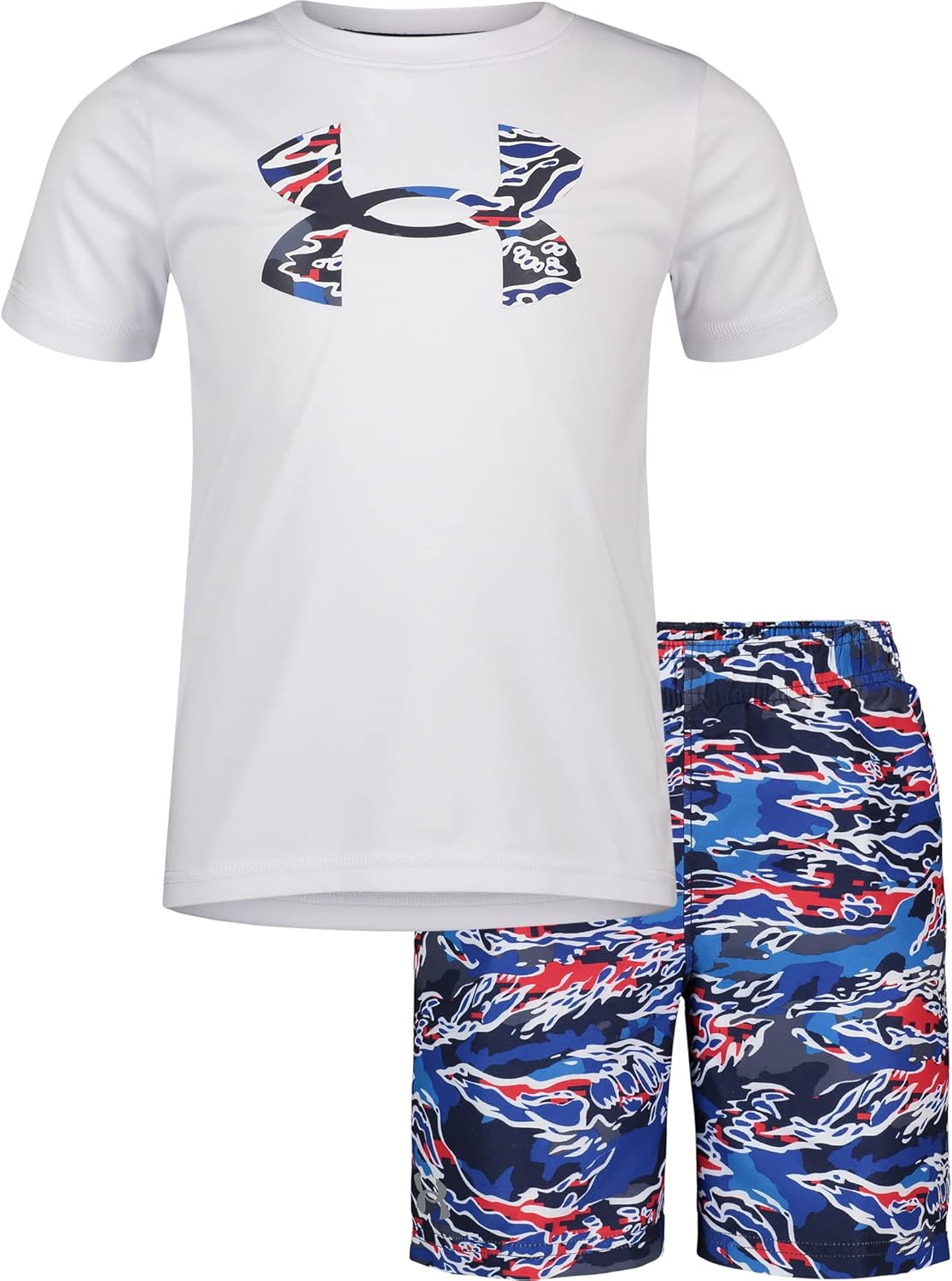 Комплект для плавания и волейбола для мальчиков Under Armour, рубашка с коротким рукавом и шорты в комплекте, легкий и дышащий, White Camo Sp22
Комплект для плавания и волейбола для мальчиков Under Armour, рубашка с коротким рукавом и шорты в комплекте, легкий и дышащий, White Camo Sp22