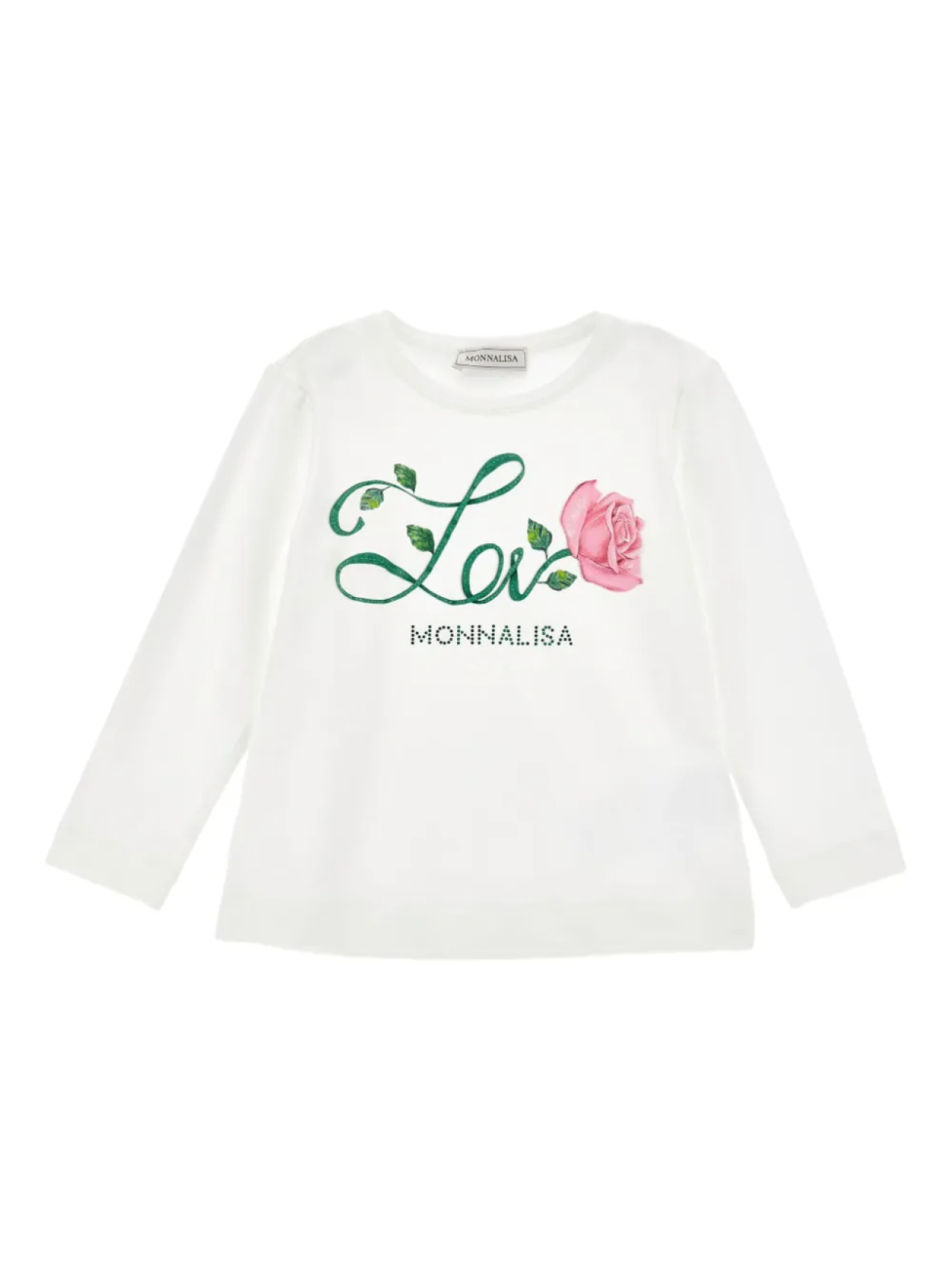 Monnalisa топ с длинными рукавами и принтом, белый
Monnalisa топ с длинными рукавами и принтом, белый