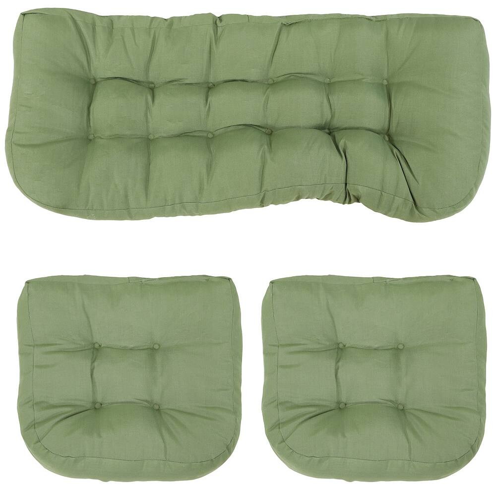 Sunnydaze Indoor/Outdoor Olefin Набор подушек для дивана с тафтингом, 3 предмета - зеленый SUNNYDAZE DECOR, зеленый
Sunnydaze Indoor/Outdoor Olefin Набор подушек для дивана с тафтингом, 3 предмета - зеленый SUNNYDAZE DECOR, зеленый