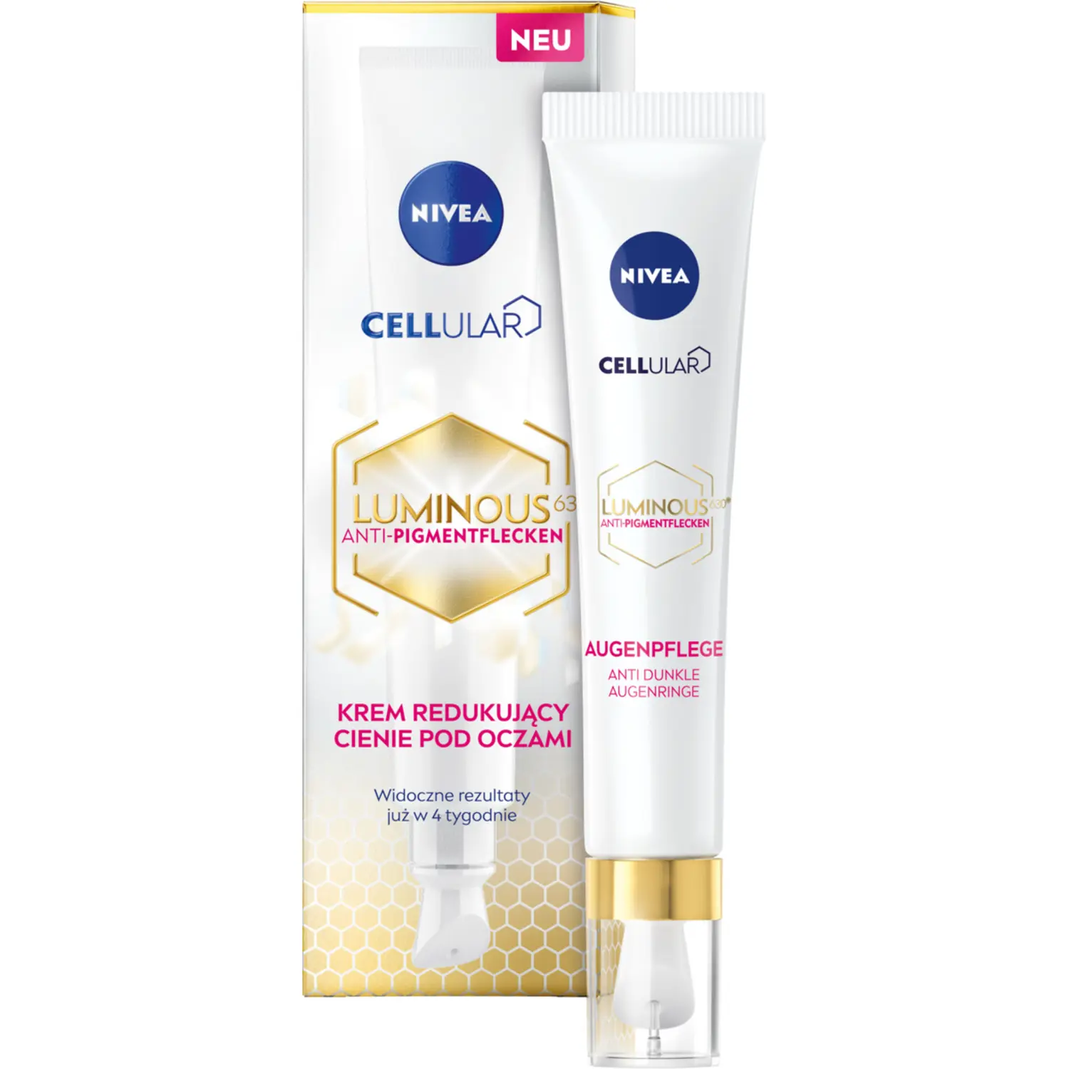 Nivea Cellular Luminous крем для глаз, 15 мл
Nivea Cellular Luminous крем для глаз, 15 мл