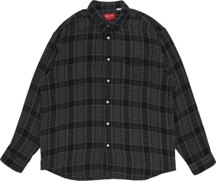 Рубашка Supreme Basket Weave Plaid Shirt 'Black', черный
Рубашка Supreme Basket Weave Plaid Shirt 'Black', черный