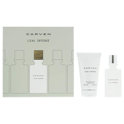 Подарочный набор Carven L'Eau Intense 50 мл EDT + 100 мл бальзама после бритья
Подарочный набор Carven L'Eau Intense 50 мл EDT + 100 мл бальзама после бритья