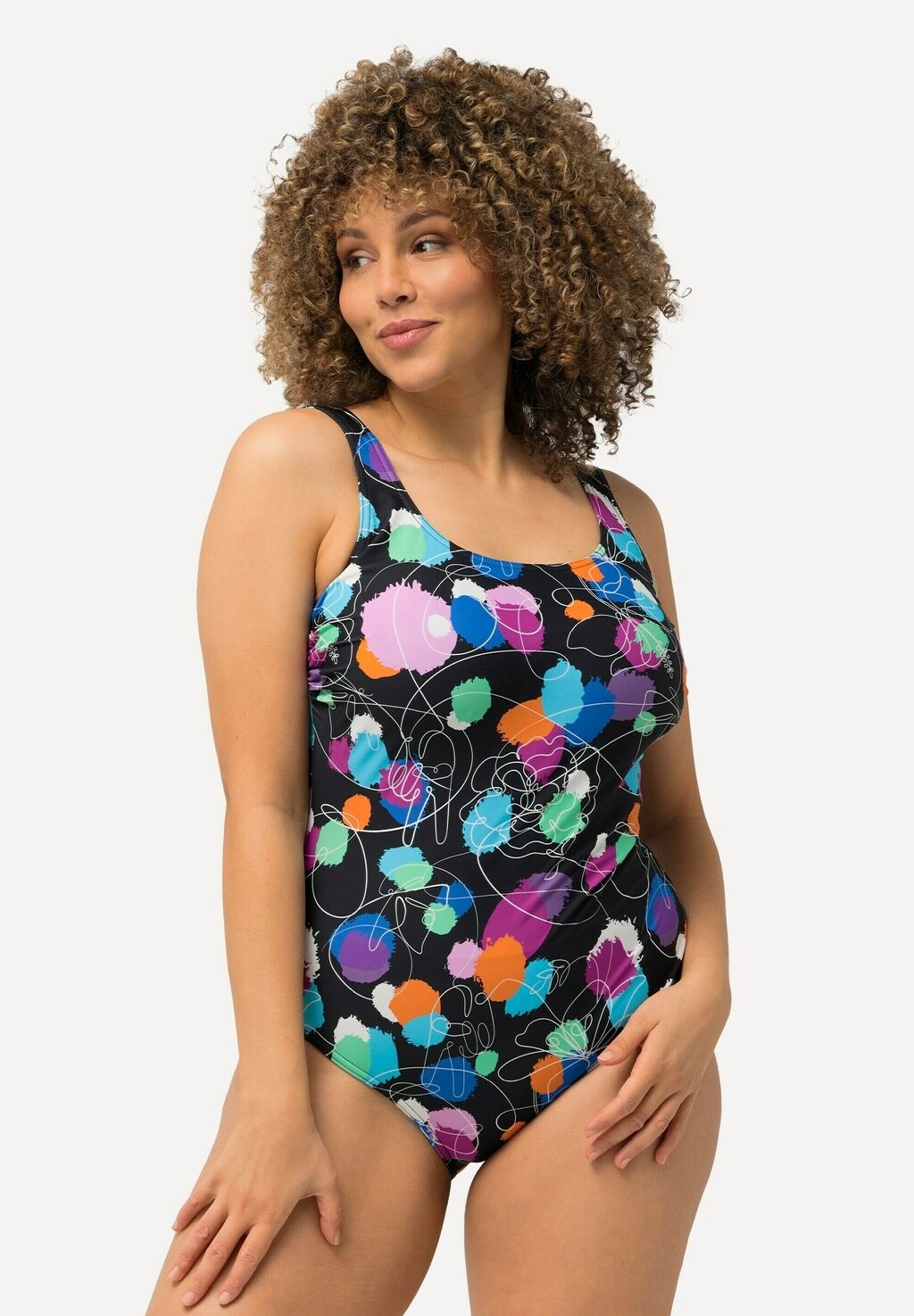 Купальник ABSTRACT POLKA DOT Ulla Popken, черный 
Купальник ABSTRACT POLKA DOT Ulla Popken, черный