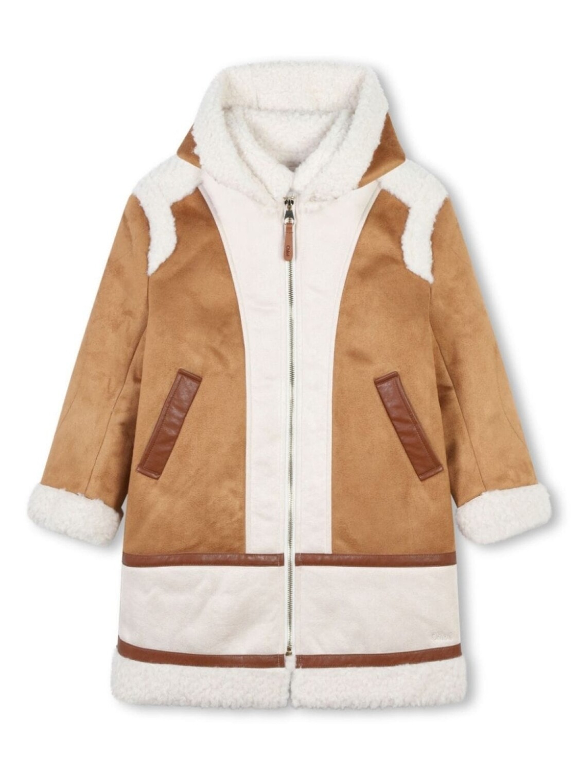 Chloé Kids пальто из искусственной замши, нейтральный цвет
Chloé Kids пальто из искусственной замши, нейтральный цвет