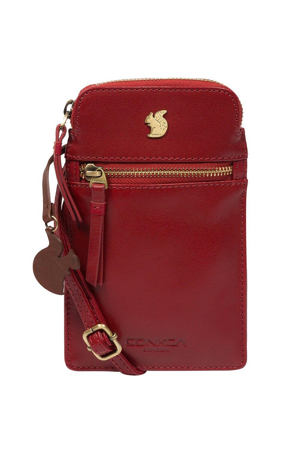 Кожаная сумка через плечо для телефона Bambino Conkca London, красный
Кожаная сумка через плечо для телефона Bambino Conkca London, красный