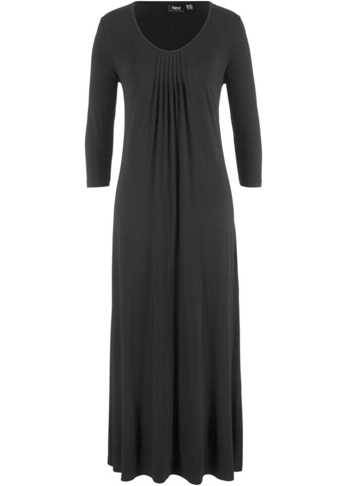 Вискозное платье-макси легкого а-силуэта с рукавами 3/4 Bpc Bonprix Collection, черный
Вискозное платье-макси легкого а-силуэта с рукавами 3/4 Bpc Bonprix Collection, черный