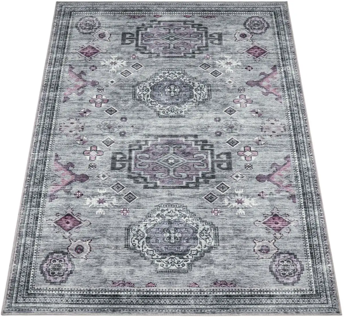 Ковер Paco Home "Bordeaux 244", прямоугольный, короткий ворс, восточный дизайн, винтажный дизайн, можно стирать 160х220 см, серый
Ковер Paco Home "Bordeaux 244", прямоугольный, короткий ворс, восточный дизайн, винтажный дизайн, можно стирать 160х220 см, серый