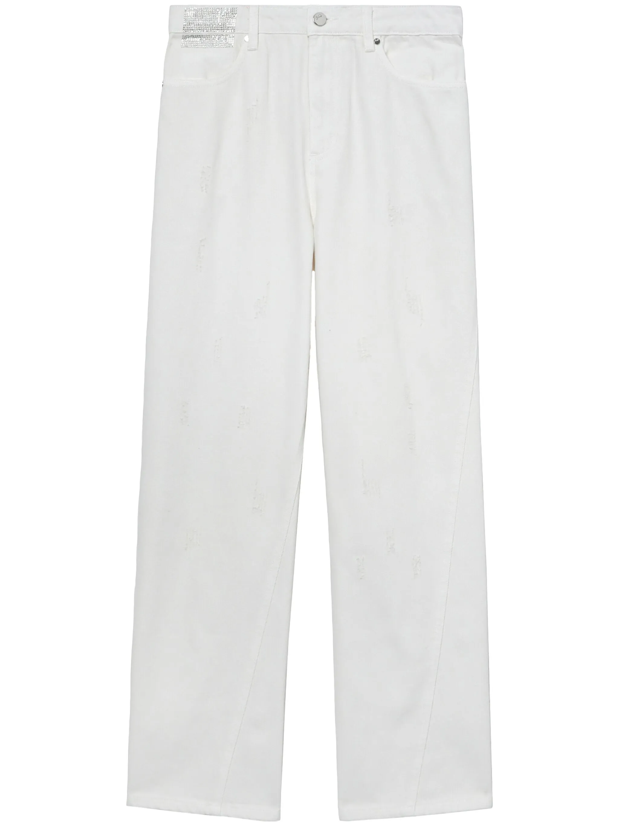 Прямые джинсы со стразами Tout A Coup, белый
Прямые джинсы со стразами Tout A Coup, белый