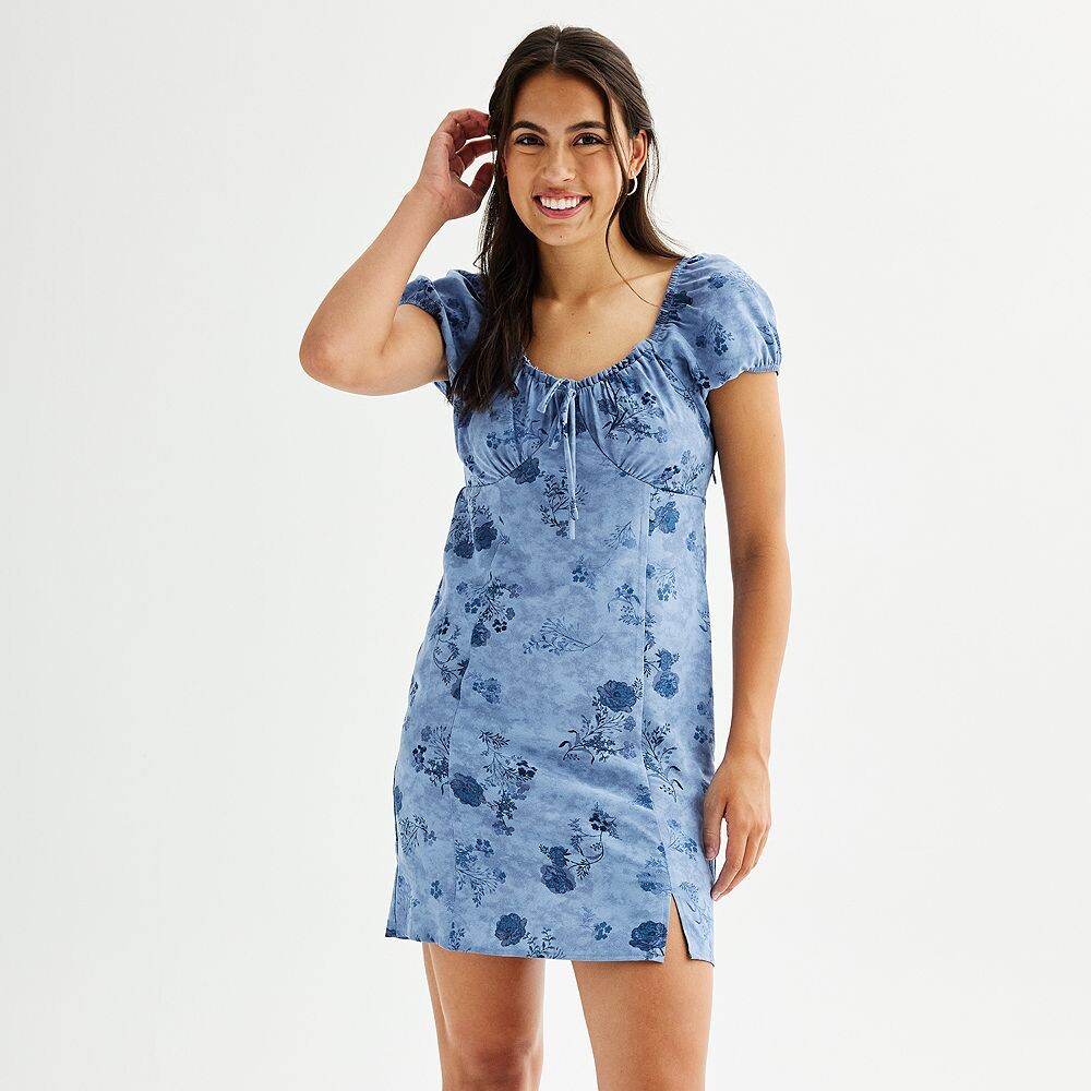 Крестьянское платье Pink Republic для юниоров, цвет Blue Floral 
Крестьянское платье Pink Republic для юниоров, цвет Blue Floral