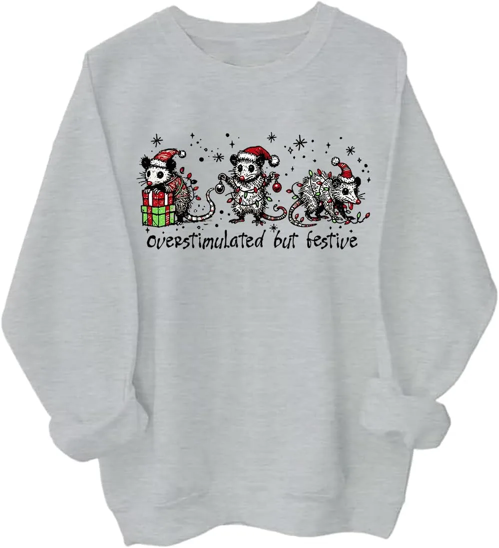 Свитшот с опоссумами в костюмах Санты BTGRL
Свитшот с опоссумами в костюмах Санты BTGRL