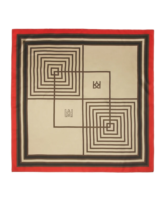 Шелковый шарф бежево-красного цвета Kazar, мультиколор
Шелковый шарф бежево-красного цвета Kazar, мультиколор