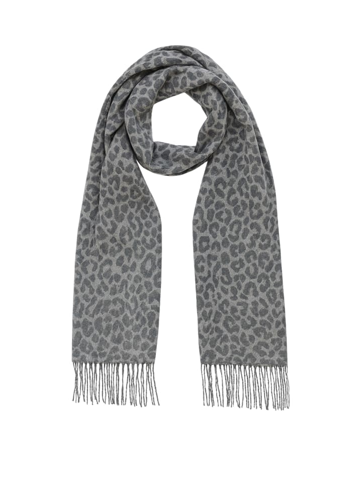 Шарф с леопардовым принтом и бахромой, мягкий, антрацитового цвета. Faera
Шарф с леопардовым принтом и бахромой, мягкий, антрацитового цвета. Faera