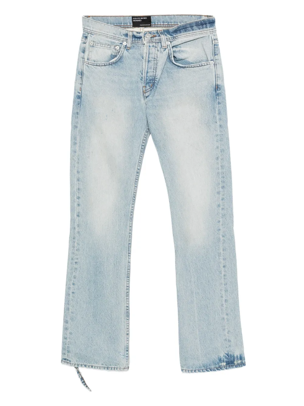Расклешенные джинсы с эффектом потертости Enfants Riches Déprimés, синий
Расклешенные джинсы с эффектом потертости Enfants Riches Déprimés, синий