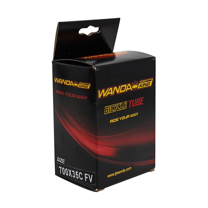 Велосипедная камера Wanda 700х35C FV 26,5 mm, черный
Велосипедная камера Wanda 700х35C FV 26,5 mm, черный
